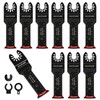 MaxEarn 10Pcs 70mm Extra Long Oscillating Saw Bla-des, Titanium Multitool