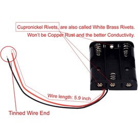 LampVPath (Pack of 8) 1AA 2AA 3AA 4AA and 1AAA 2AAA 3AAA 4AAA Battery Holders