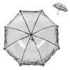 Beavorty Transparent Umbrella, Foldable & Portable 3-Fold Manual Clear Rain