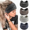 Headband Headwrap Sweatband Bandanna Biker Wrap Stretch Pretied White Over