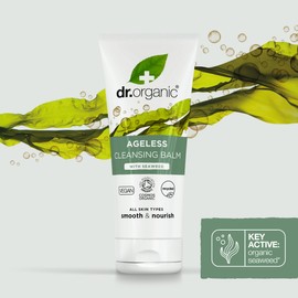 Dr Organic Ageless Cleansing Balm with Organic Seaweed, Moisturising, Fine Lines, Wrinkles, Natural, Vegan, Cruelty-Free, Paraben & SLS-Free, Recycled & Recyclable, Certified Organic, 100 ml