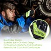 Fingerless Work Gloves for Men,Framer Driving Working Gloves,All-Purpose,Performance Fit, Breathable,Durable