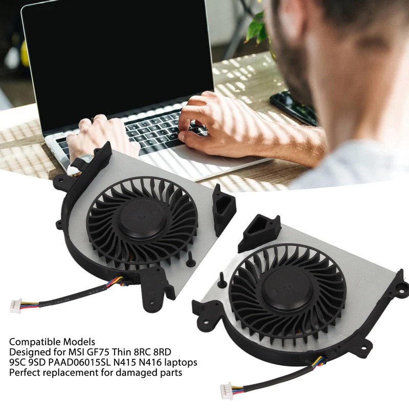 Cuifati Laptop CPU Cooling Fan Notebook Internal Cooler Replacement for