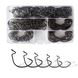Dingbear 190PCS Bass Salmon Fish Hook Fishing Hooks