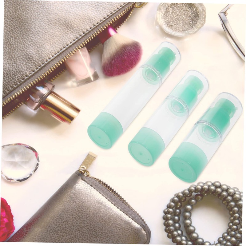 Outanaya 3pcs Vacuum Lotion Bottle Travel Containers for Cosmetics Shampoo