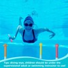 Gemdoit 4 Pack Swimming Pool Dive Sticks for Kids Swimming