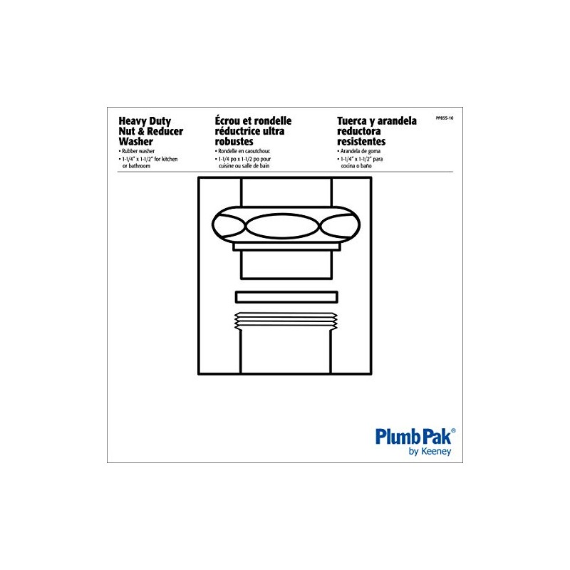 Plumb Pak PP855-10 Slip Nut with Washer, 1-1/4 in, Die