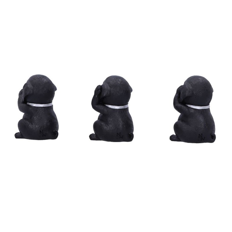 Nemesis Now Three Wise Labradors, Black, 8.5cm,B5881V2