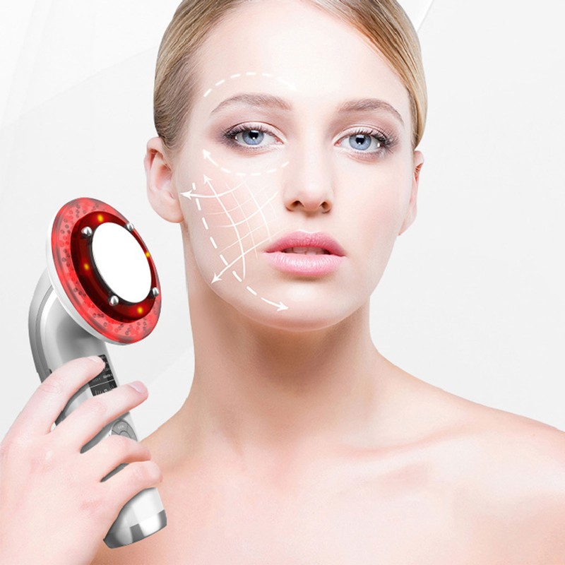 Skin Caring Machine Cold Hot Compress 6 Colors Light Vibration