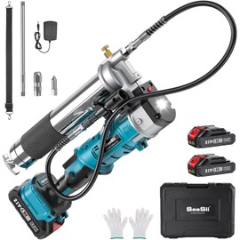 ‎Seesii Electric Grease Gun,12,000 PSI Battery Operated Grease Gun & Battery & Charger