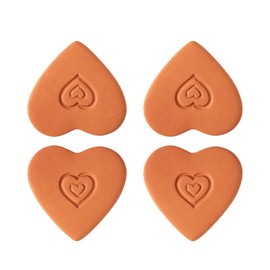 YU&CH Heart Brown Sugar Keeper Terracotta Sugar Saver Brown Sugar Softener 4 Brown Sugar Saver Disk Terra Cotta Brown Sugar Keeper Disc