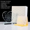 YWHL Gifts for Mom from Daughter, Meaningful Laser Crystal Heart