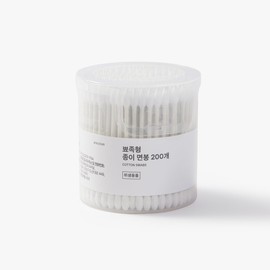 JAJU 뾰족형 종이 면봉 200개 Pointed Paper Cotton Swabs 200pcs