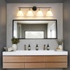 WOSHITU Bathroom Vanity Light Fixtures: 4-Light Mid Century Modern Vanity