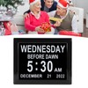 8inch Digital Day Calendar Clock Alarm Reminders Auto Dimming Large