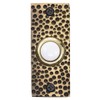 Waterwood Solid Brass Small Hammered Plate Doorbell in Antique Finish
