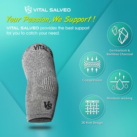 (VITAL SALVEO)バイタルサルウェ―肘スリーブ/ブレース、競技用(XXL)