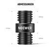 NEEWER Rod Connection 15 mm, Pack of 4, M12 x