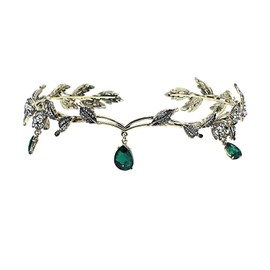 1 Piece Vintage Wedding Crown Tiara Headpiece For Women Crown Tiara With Rhinestones Bridal Rhinestone Hair Accessories Beautiful Fashion Girls Head Crown Hair Accessories, Alloy, No