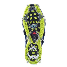Hillsound Trail Crampon Ultra - Ice Traction Device/Crampons, 18 Stainless Steel Spikes, 2 Year Warranty (Blue, X-Small)
