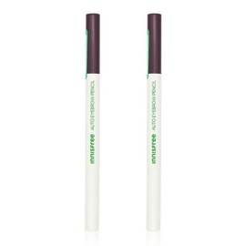 Innisfree 이니스프리 납작 아이브로우 펜슬 0.3g 6호 동트기 전 어반 브라운 2개 Innisfree Flat Eyebrow Pencil 0.3g #6 Urban Brown Before Sunrise 2 pieces