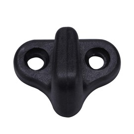 Plastic Hooks for Bungee Cord,J Hooks,Lashing Hooks,Nylon Bungee Hooks,J Shape Hooks Replacement Black with Flat Head Screws Fit for Kayak Canoe Paddle Board Boat Deck Rigging Kit