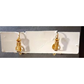 BPOE Elks New Ladies Rhinestone Clip Earring Gold tone Look!