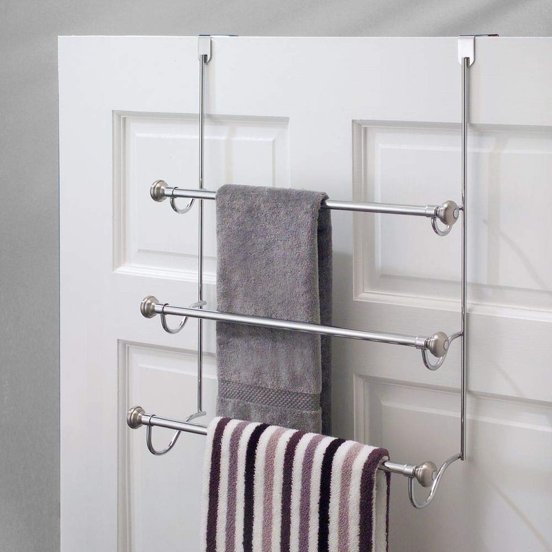 iDesign Over the Door Towel Rack, The York Collection, 1.5”
