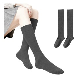 2 Pares Medietas Mallas Medias Largas Dama Lisas Casual