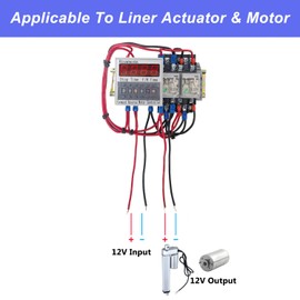 Roamoris Automatic Forward Reverse Motor Controller,0.1S-99H Timer Cycle Relay for DC12V Motor/Linear Actuator,Forward and Reverse Switch Module,FC01