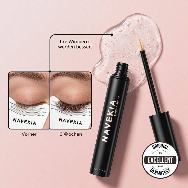Navekia Eyelash Serum 2026 M 3 ml for Sensitive Eyes