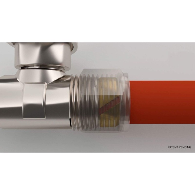 Plumb Pak Quarter Turn No Crimp PEX Angle Valve, 1/2"