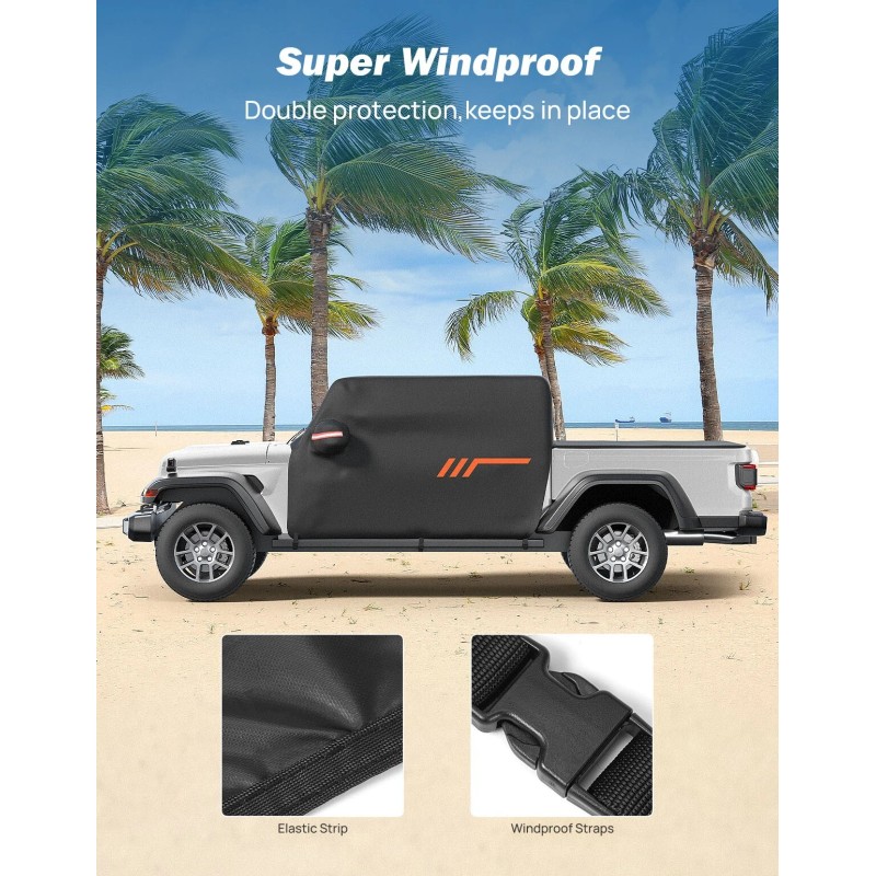 JOYTUTUS Gladiator JT Cab Cover 2020-2025, Waterproof All-Weather