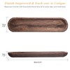 QIELSER Decorative Wooden Dough Bowls, Long Natural Root Hand Carved