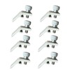 Premium 5/16" Offset White Storm Door Panel Clips with Screws