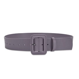 LumiSyne Women Wide Leather Belt Classic Solid Color Large Square Buckle Retro Cinch Belt High Waist Belt For Dress Overcoat