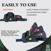 QTM 4 Pack Retractable Ratchet Straps, 1" x10' with Soft