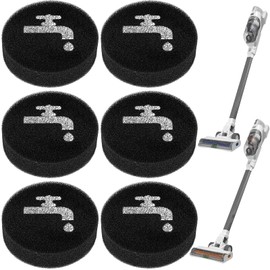 Sponge Filter Replacement Compatible with BLACK+DECKER POWERSERIES+ 16V / 20V Cordless Stick Vacuum Models BHFEA420J, BHFEA520J, BHFEA18D1, Replace Part BHFEAF1, 6 Pack