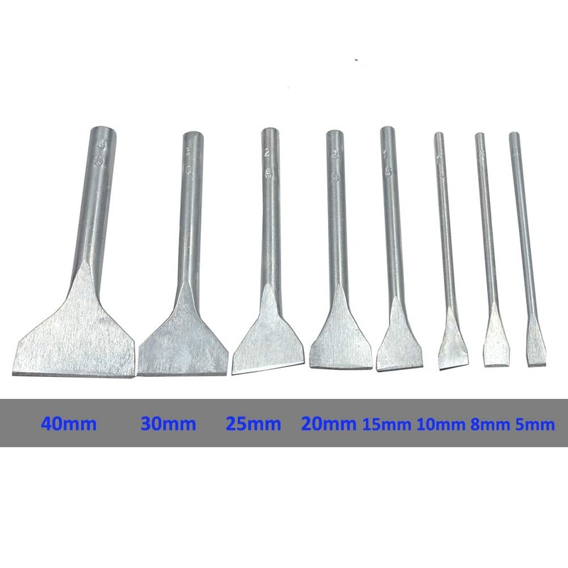DGOL 8 Sizes Leather Craft Slot Punches Cutter Straight Electroplated