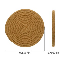 PATIKIL Trivets for Hot Dishes 8 Inch, 5 Pack Trivets Mat for Hot Pots and Pans Heat Resistant Hot Pads Pot Holders for Kitchen Table Counter, Dark Brown