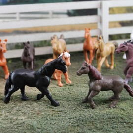 Safari Ltd. Horses TOOB - 12 Hand-Painted Mini Figurines Including Friesian, Haflinger, Stallion, Bay, Chestnut, Jutland, Trakehner, Clydesdale, & more - Educational Toys Boys, Girls & Kids Ages 3+