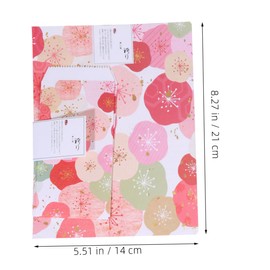 OHPHCALL 4 Sets Vintage Chinese Style Note Paper Kit with Illustrated Envelopes Fresh Printing Writing Stationery for Students and Staff for Handwritten Letters and Notes