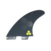 FCS Surfboard Fins AM PG Tri-Fin Set Black/Acid L