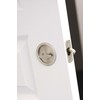 Kwikset 335-514 Round Privacy Pocket Door Lock Iron Black Finish