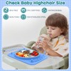 Baby Silicone Mat with Stainless Steel Divided Plate – Non-Slip