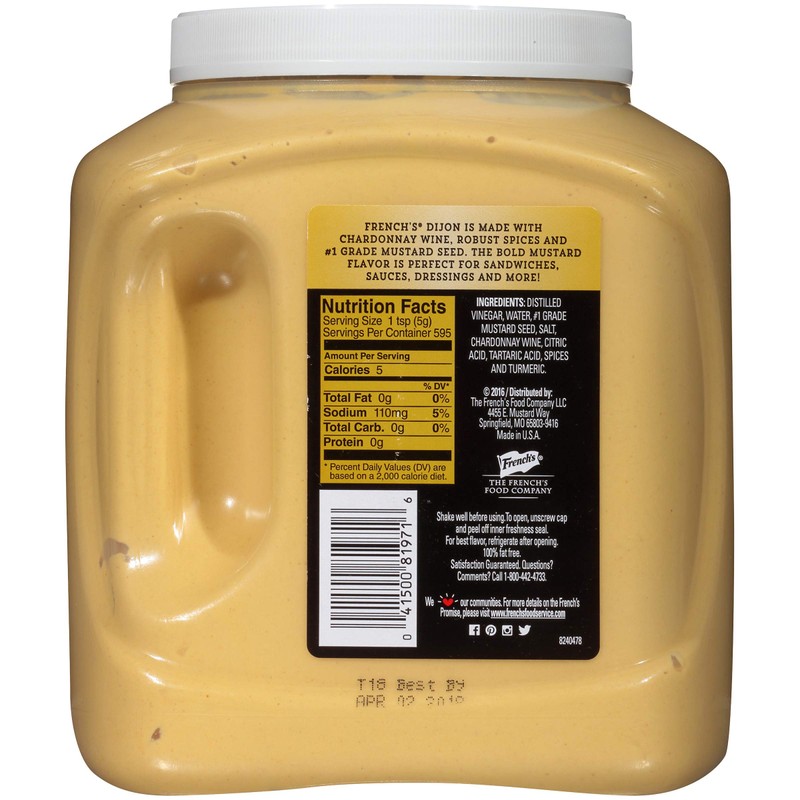 French's Dijon Mustard, 105 oz