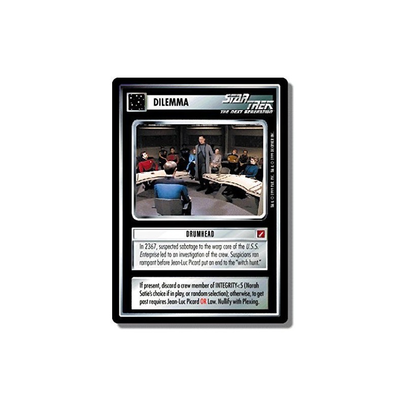 Decipher Star Trek CCG 1E BOG Blaze of Glory Drumhead