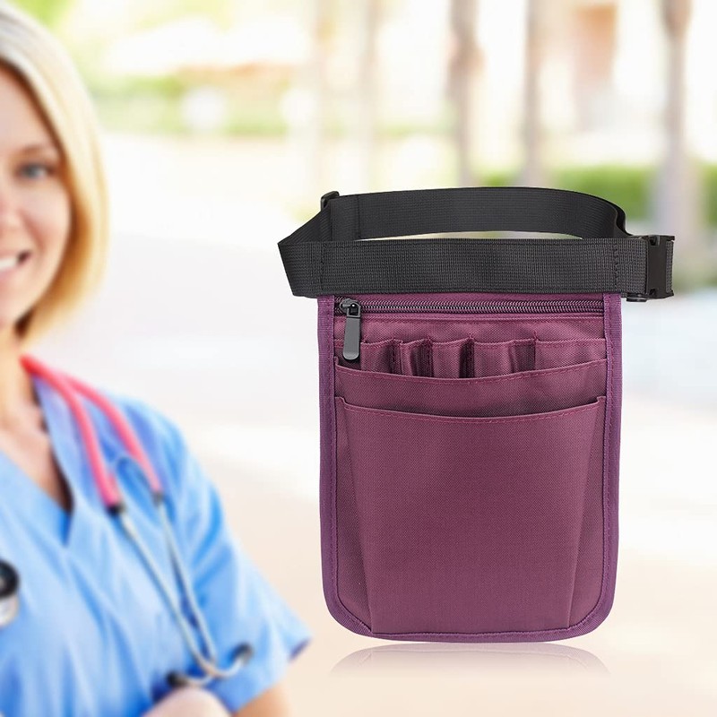 Harilla Nurse Bag and Adjustable Belt, Practical Multi-Pocket Fanny Pack