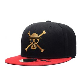 Quanhaigou Adjustable Snapback Hat Men Women Uni Hip Hop Baseball Cap Flat Bill Brim Dad Hat, One Piece Black, One Size, black (black 19-3911tcx), Free Size