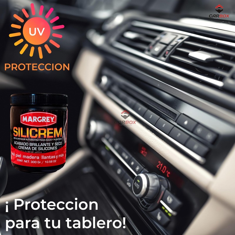 Margrey Abrillantador y Restaurador para Llantas Y Plásticos - Silicrem